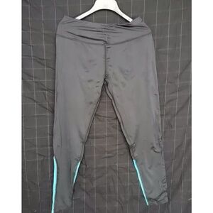 Women's Black and Blue Leggings